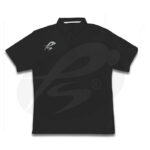 FIT POLO SHIRT IN ORGANIC COTTON PIQUÉ BLACK