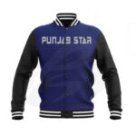 MEN'S VARSITY JACKET BLACK/BLUE