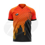 ORANGE & BLACK REVERSIBLE JERSY FOR SOCCER