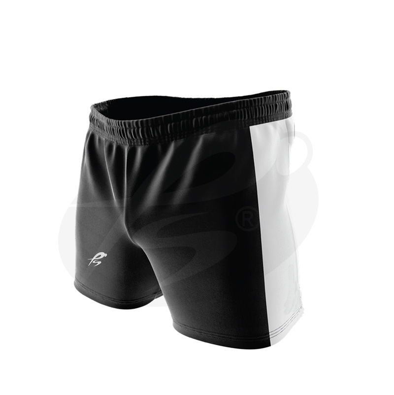 5 VINTAGE RUGBY SHORT BLACK /WHITE - Image 1