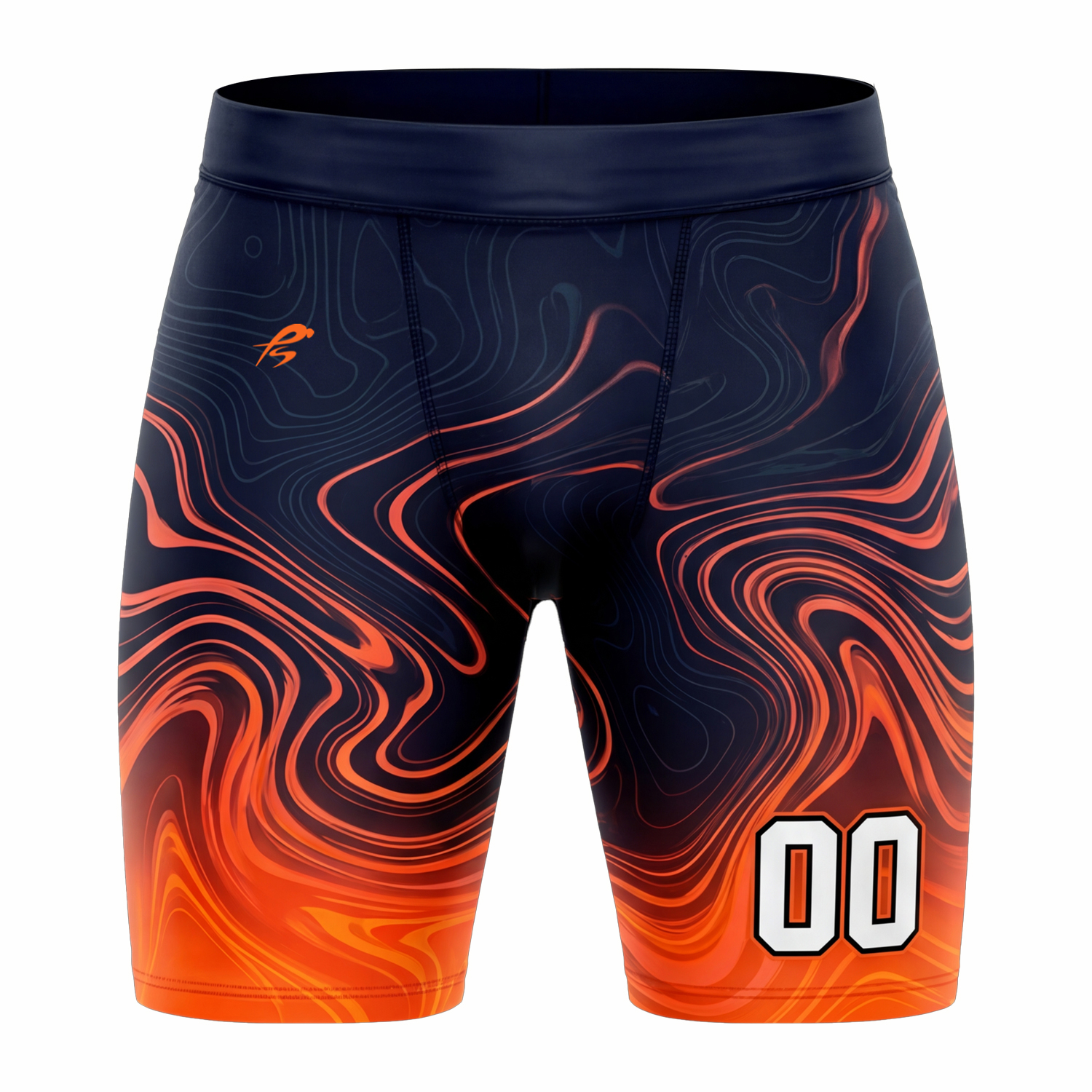 63 The Volcanic Fracture Lightning Compression Shorts - Image 1